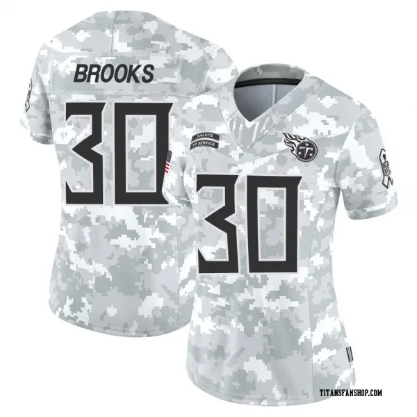 Women's Kendell Brooks Tennessee Titans Limited Arctic Camo 2024 Salute to Service Jersey