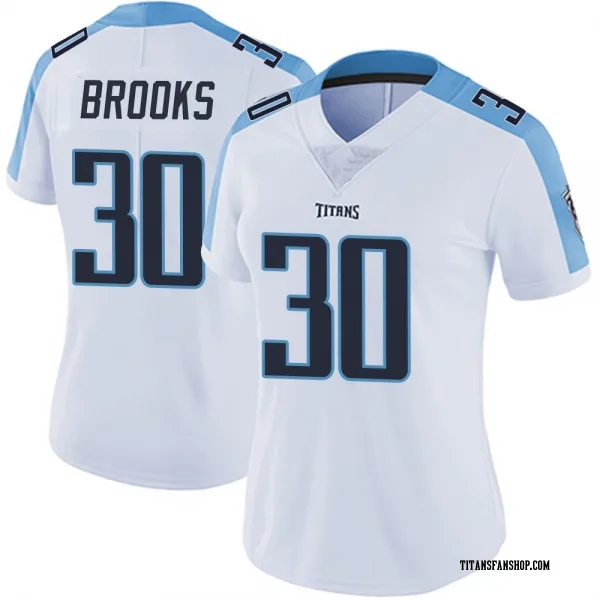 Women's Kendell Brooks Tennessee Titans Limited White Vapor Untouchable Jersey