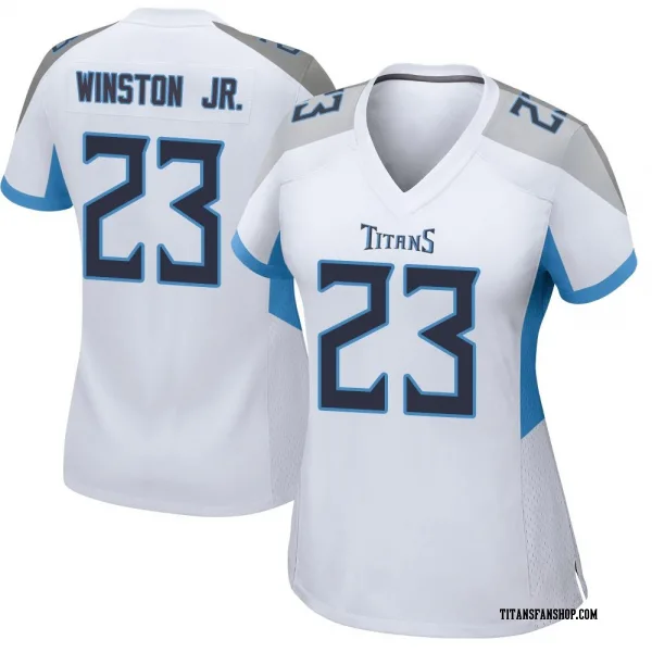 Women's Kevin Winston Jr. Tennessee Titans Game White Jersey