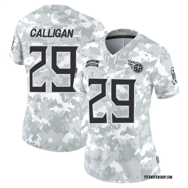 Women's Keydrain Calligan Tennessee Titans Limited Arctic Camo 2024 Salute to Service Jersey