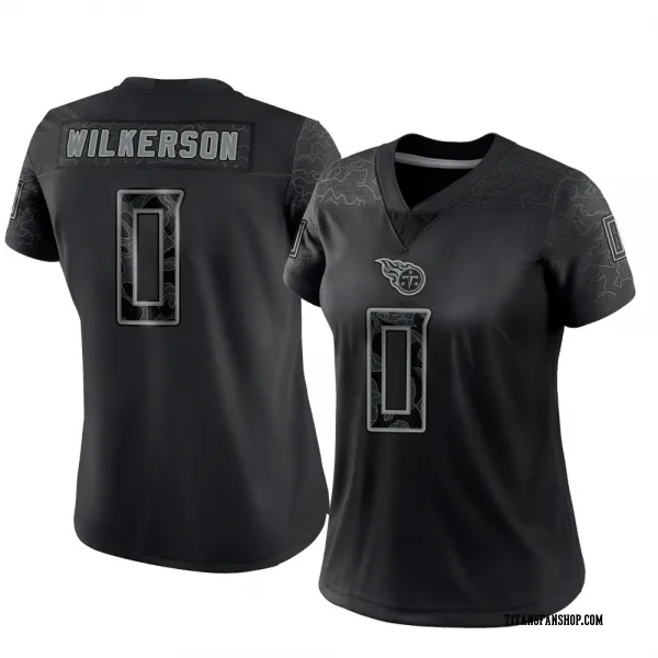 Women's Kristian Wilkerson Tennessee Titans Limited Black Reflective Jersey