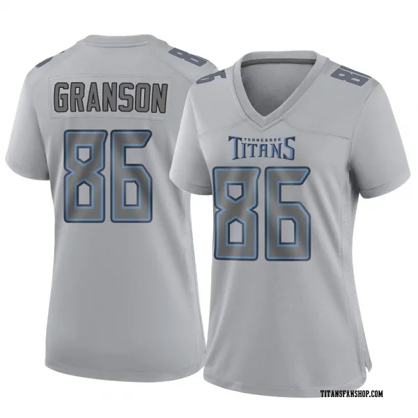 Women's Kylen Granson Tennessee Titans Game Gray Atmosphere Fashion Jersey