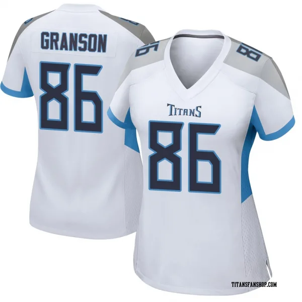Women's Kylen Granson Tennessee Titans Game White Jersey