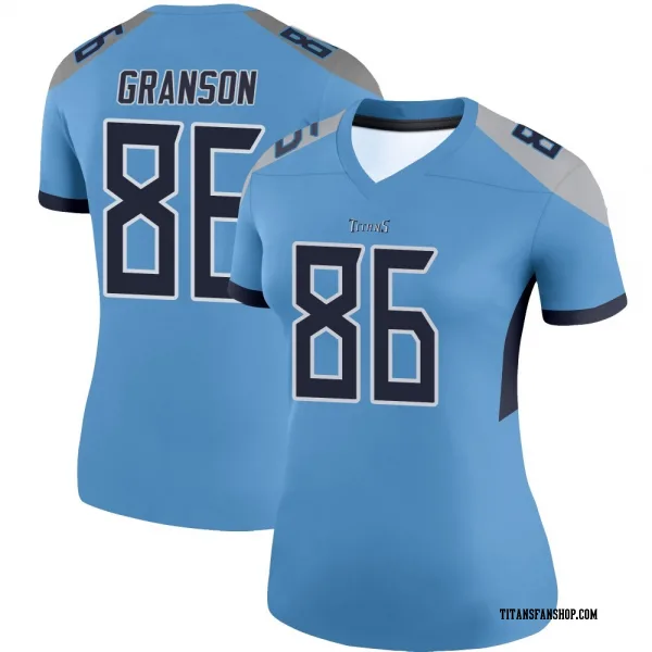 Women's Kylen Granson Tennessee Titans Legend Light Blue Jersey
