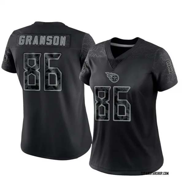 Women's Kylen Granson Tennessee Titans Limited Black Reflective Jersey
