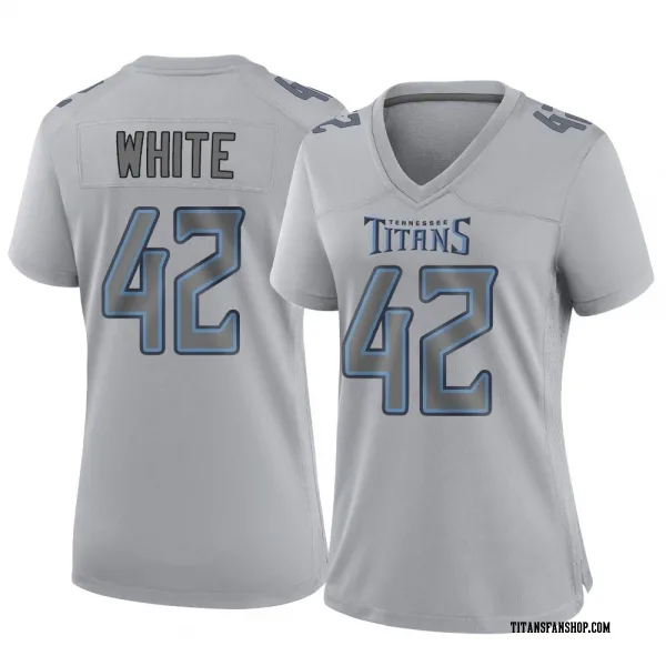Women's Kyzir White Tennessee Titans Game Gray Atmosphere Fashion Jersey