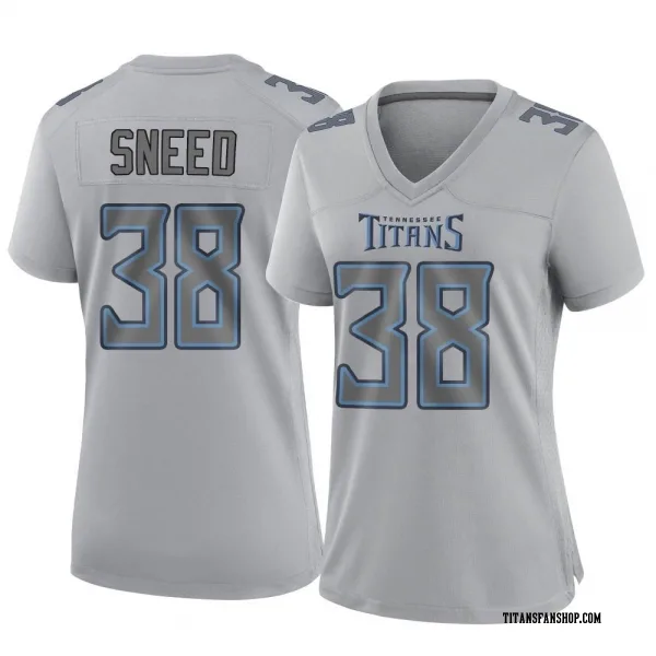 Women's L'Jarius Sneed Tennessee Titans Game Gray Atmosphere Fashion Jersey