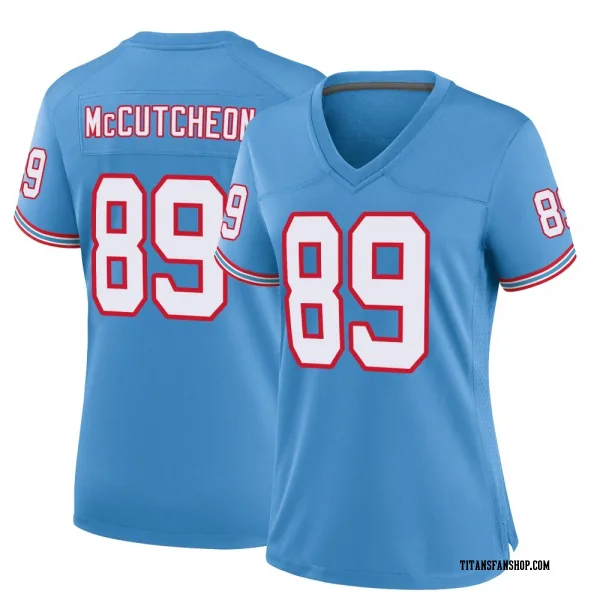 Women's Lance McCutcheon Tennessee Titans Game Light Blue Oilers Throwback Alternate Jersey