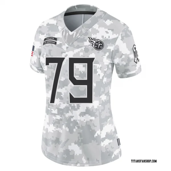 Women's Lloyd Cushenberry III Tennessee Titans Limited Arctic Camo 2024 Salute to Service Jersey