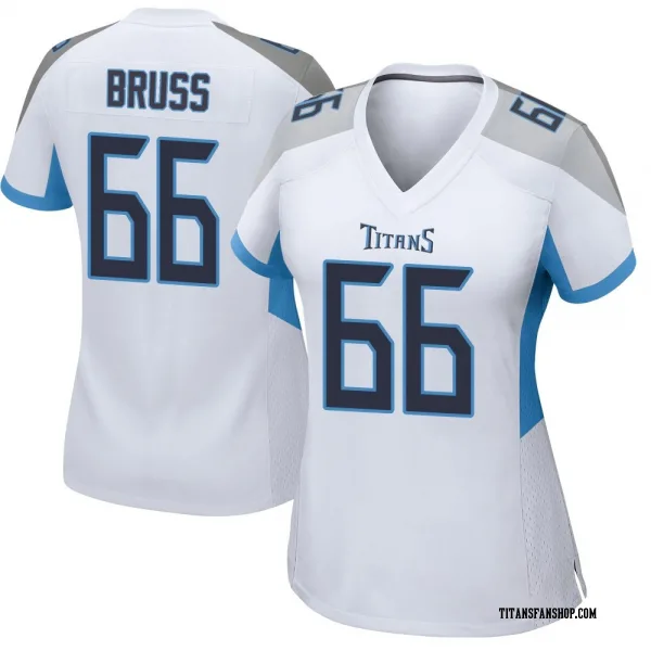 Women's Logan Bruss Tennessee Titans Game White Jersey