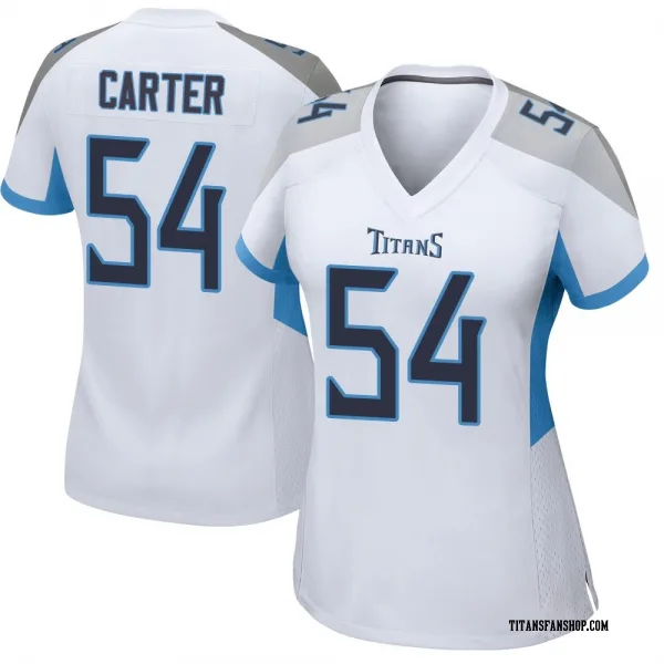 Women's Lorenzo Carter Tennessee Titans Game White Jersey