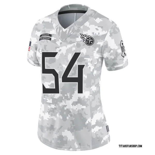 Women's Lorenzo Carter Tennessee Titans Limited Arctic Camo 2024 Salute to Service Jersey
