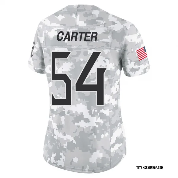 Women's Lorenzo Carter Tennessee Titans Limited Arctic Camo 2024 Salute to Service Jersey