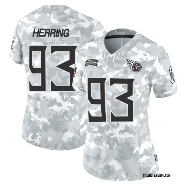 Women's Malik Herring Tennessee Titans Limited Arctic Camo 2024 Salute to Service Jersey