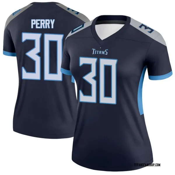 Women's Mark Perry Tennessee Titans Legend Navy Jersey