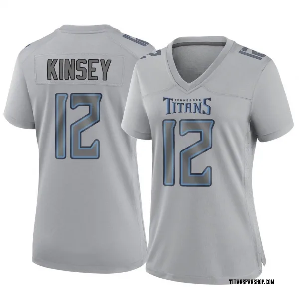 Women's Mason Kinsey Tennessee Titans Game Gray Atmosphere Fashion Jersey