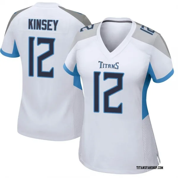 Women's Mason Kinsey Tennessee Titans Game White Jersey