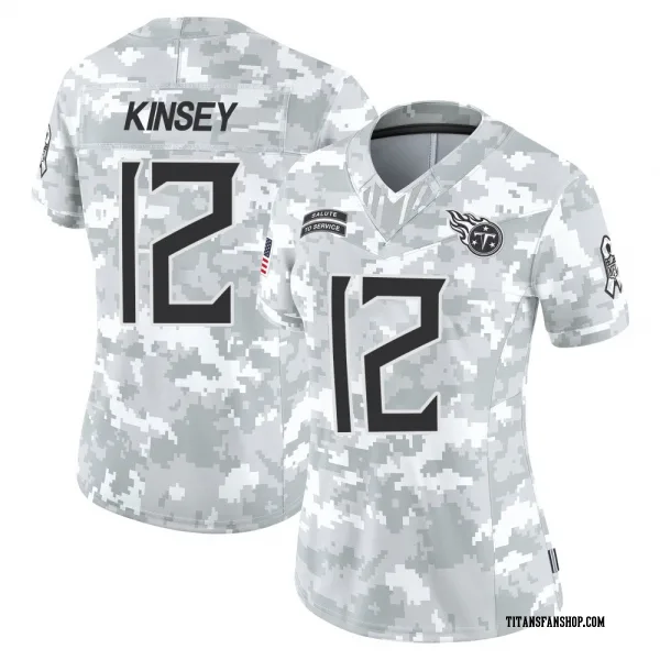 Women's Mason Kinsey Tennessee Titans Limited Arctic Camo 2024 Salute to Service Jersey