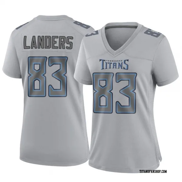 Women's Matt Landers Tennessee Titans Game Gray Atmosphere Fashion Jersey