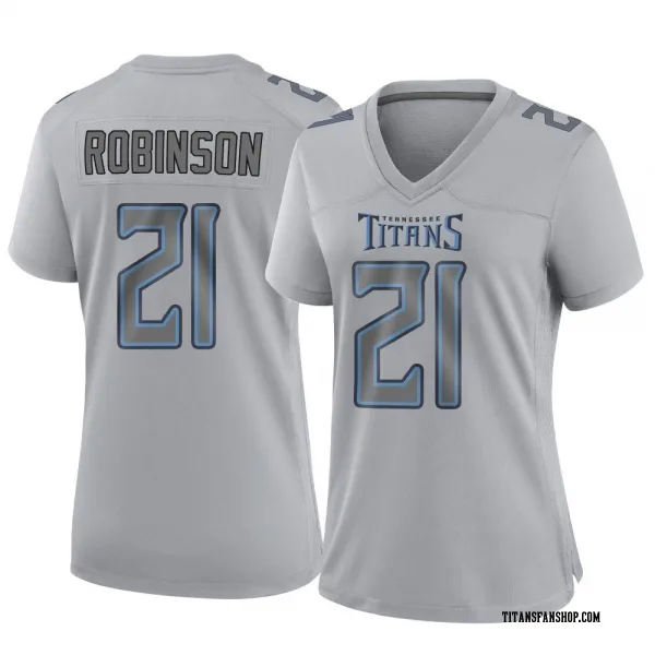 Women's Micah Robinson Tennessee Titans Game Gray Atmosphere Fashion Jersey