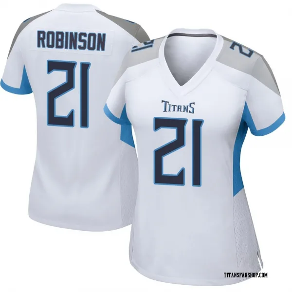Women's Micah Robinson Tennessee Titans Game White Jersey