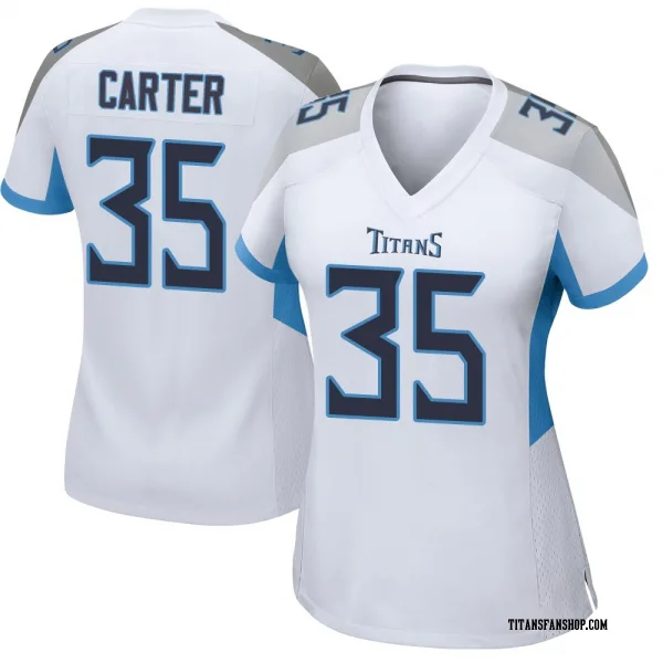 Women's Michael Carter Tennessee Titans Game White Jersey