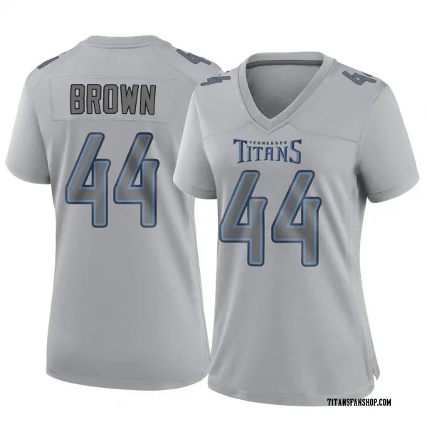 Women's Mike Brown Tennessee Titans Game Gray Atmosphere Fashion Jersey