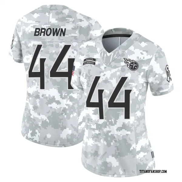 Women's Mike Brown Tennessee Titans Limited Arctic Camo 2024 Salute to Service Jersey