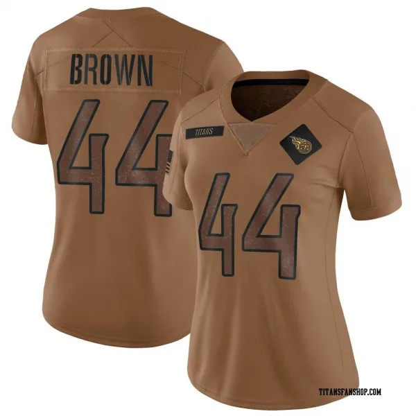 Women's Mike Brown Tennessee Titans Limited Brown 2023 Salute To Service Jersey