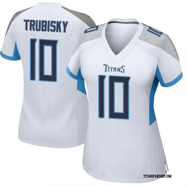Women's Mitchell Trubisky Tennessee Titans Game White Jersey