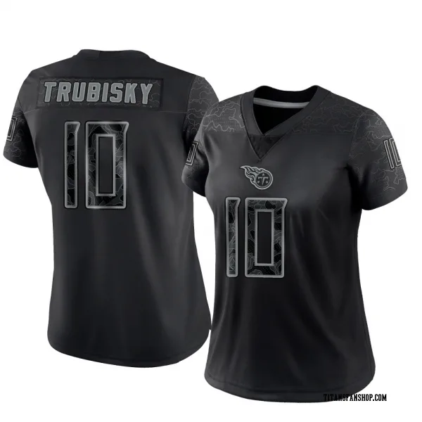 Women's Mitchell Trubisky Tennessee Titans Limited Black Reflective Jersey