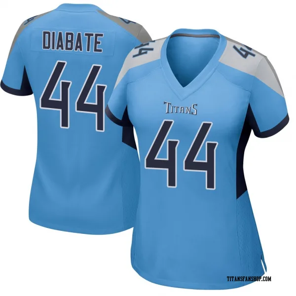 Women's Mohamoud Diabate Tennessee Titans Game Light Blue Jersey