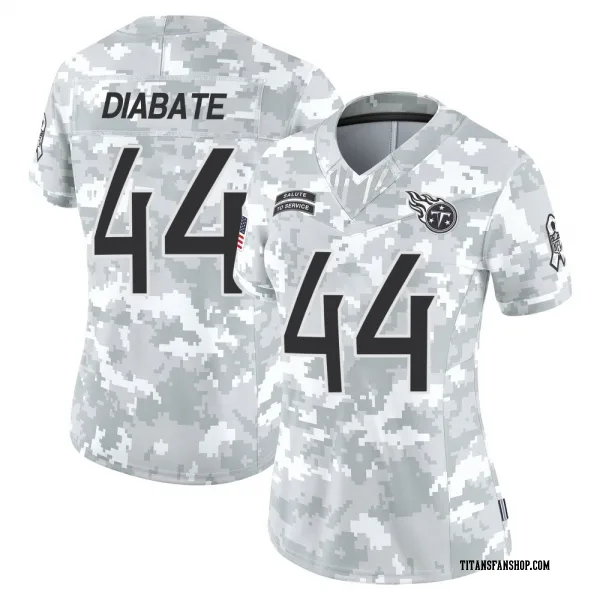 Women's Mohamoud Diabate Tennessee Titans Limited Arctic Camo 2024 Salute to Service Jersey
