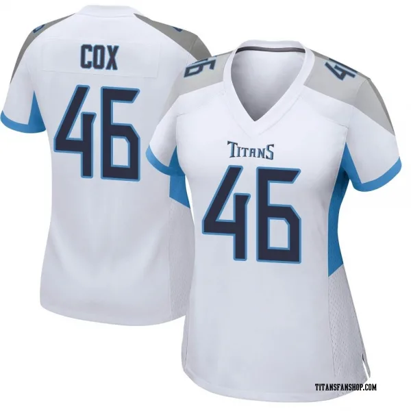 Women's Morgan Cox Tennessee Titans Game White Jersey