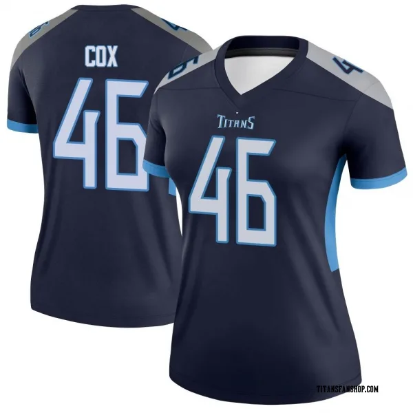 Women's Morgan Cox Tennessee Titans Legend Navy Jersey