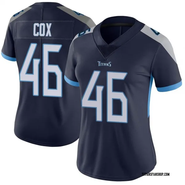 Women's Morgan Cox Tennessee Titans Limited Navy Vapor Untouchable Jersey