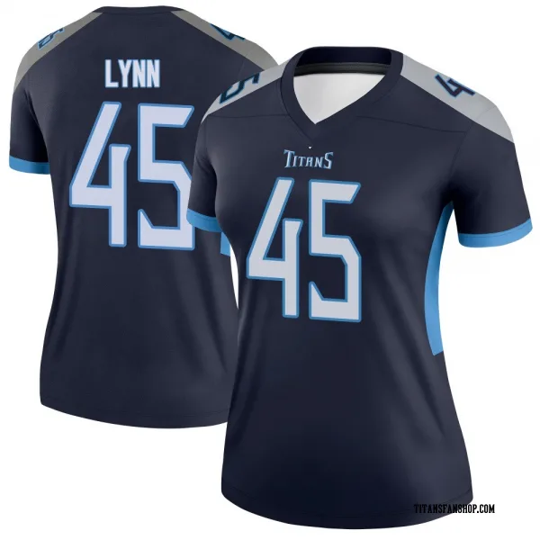 Women's Nate Lynn Tennessee Titans Legend Navy Jersey