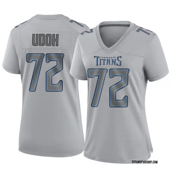 Women's Olisaemeka Udoh Tennessee Titans Game Gray Atmosphere Fashion Jersey