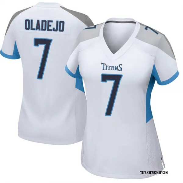Women's Oluwafemi Oladejo Tennessee Titans Game White Jersey