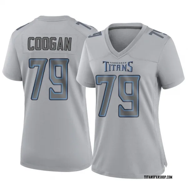 Women's Pat Coogan Tennessee Titans Game Gray Atmosphere Fashion Jersey