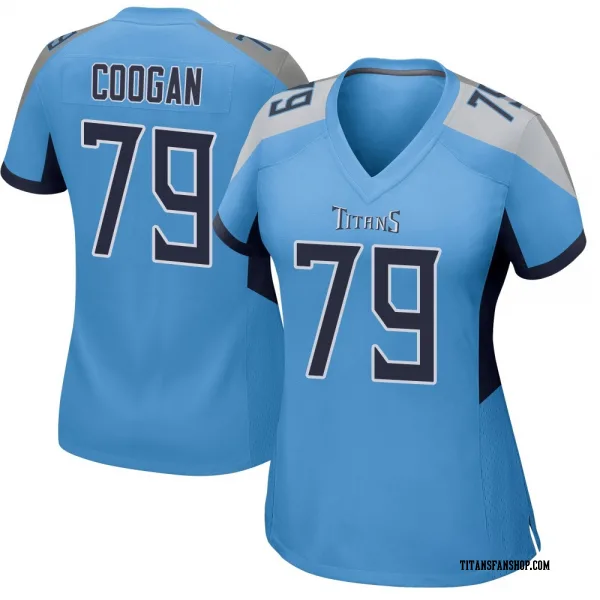 Women's Pat Coogan Tennessee Titans Game Light Blue Jersey