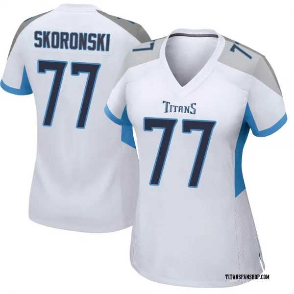 Women's Peter Skoronski Tennessee Titans Game White Jersey