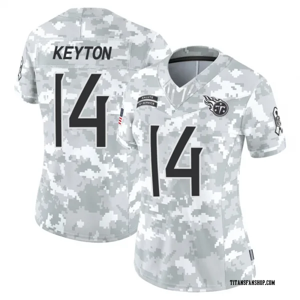 Women's Ramel Keyton Tennessee Titans Limited Arctic Camo 2024 Salute to Service Jersey