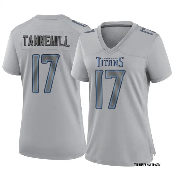 Women's Ryan Tannehill Tennessee Titans Game Gray Atmosphere Fashion Jersey