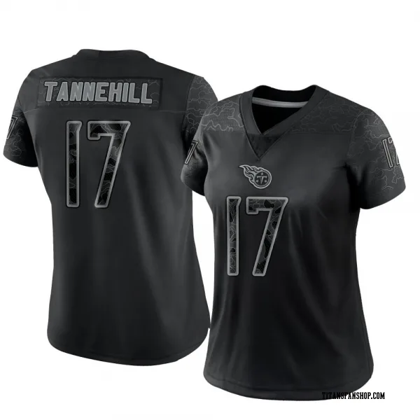 Women's Ryan Tannehill Tennessee Titans Limited Black Reflective Jersey