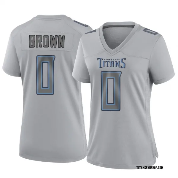 Women's Sean Brown Tennessee Titans Game Gray Atmosphere Fashion Jersey