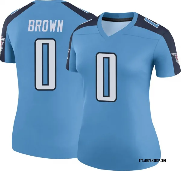 Women's Sean Brown Tennessee Titans Legend Light Blue Color Rush Jersey