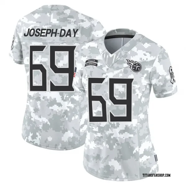 Women's Sebastian Joseph-Day Tennessee Titans Limited Arctic Camo 2024 Salute to Service Jersey