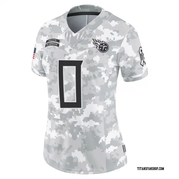 Women's Shad Banks Jr. Tennessee Titans Limited Arctic Camo 2024 Salute to Service Jersey
