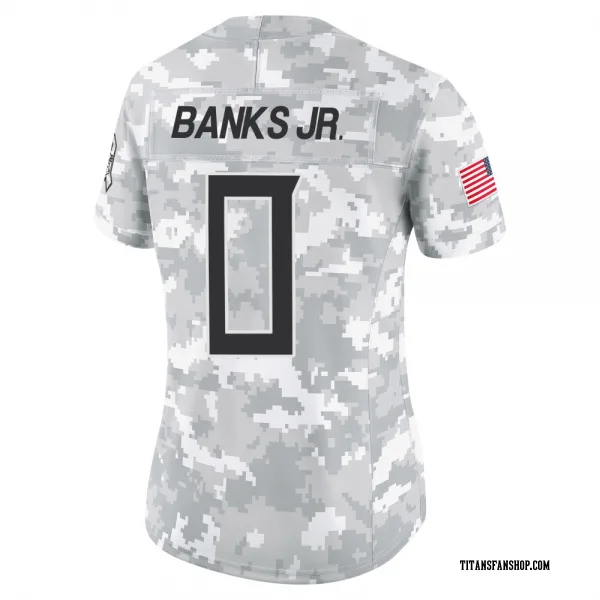 Women's Shad Banks Jr. Tennessee Titans Limited Arctic Camo 2024 Salute to Service Jersey